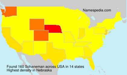Surname Schaneman in USA Surname Schaneman in USA