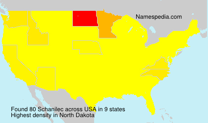 Surname Schanilec in USA Surname Schanilec in USA