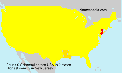 Surname Schannel in USA Surname Schannel in USA