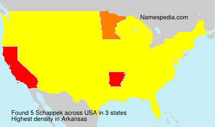 Surname Schappek in USA Surname Schappek in USA