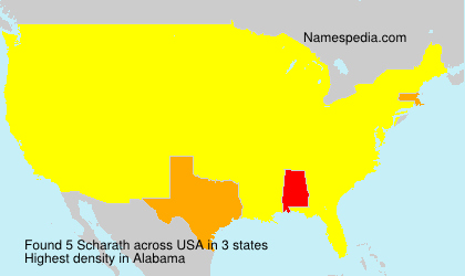 Surname Scharath in USA