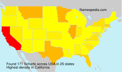 Surname Scharfe in USA Surname Scharfe in USA