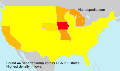 Surname Scharfenkamp in USA Surname Scharfenkamp in USA