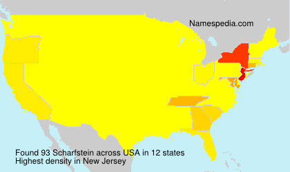 Surname Scharfstein in USA Surname Scharfstein in USA