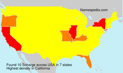 Surname Scharge in USA Surname Scharge in USA