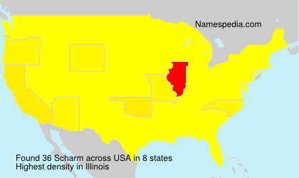 Surname Scharm in USA Surname Scharm in USA