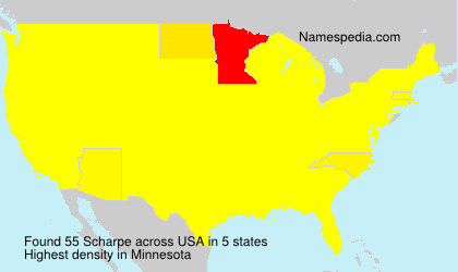 Surname Scharpe in USA