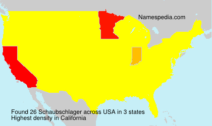 Surname Schaubschlager in USA Surname Schaubschlager in USA