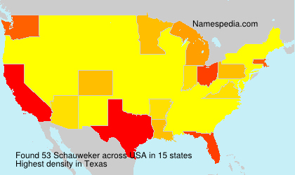 Surname Schauweker in USA Surname Schauweker in USA