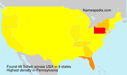Surname Scheb in USA Surname Scheb in USA