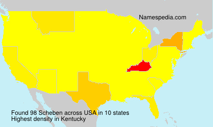 Surname Scheben in USA Surname Scheben in USA