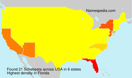 Surname Schebesta in USA Surname Schebesta in USA