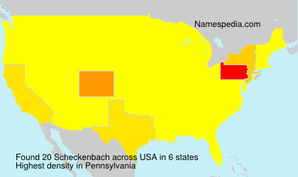 Surname Scheckenbach in USA Surname Scheckenbach in USA