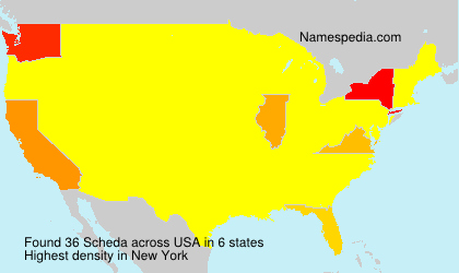 Surname Scheda in USA Surname Scheda in USA