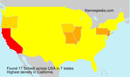 Surname Schedl in USA Surname Schedl in USA