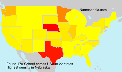 Surname Scheef in USA Surname Scheef in USA