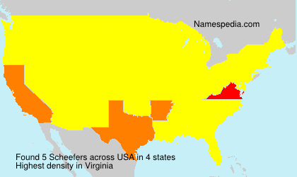 Surname Scheefers in USA Surname Scheefers in USA