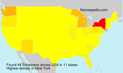 Surname Scheerens in USA Surname Scheerens in USA