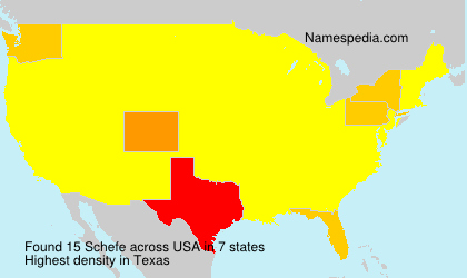 Surname Schefe in USA Surname Schefe in USA