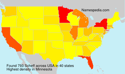 Surname Scheff in USA Surname Scheff in USA