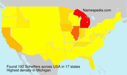 Surname Scheffers in USA Surname Scheffers in USA