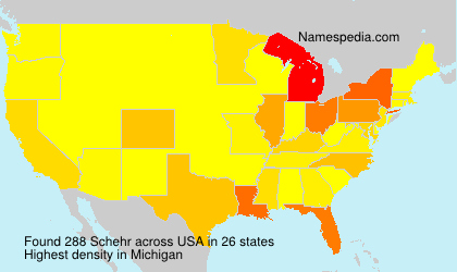 Surname Schehr in USA Surname Schehr in USA