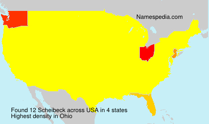 Surname Scheibeck in USA Surname Scheibeck in USA