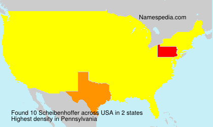 Surname Scheibenhoffer in USA Surname Scheibenhoffer in USA