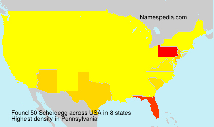 Surname Scheidegg in USA Surname Scheidegg in USA