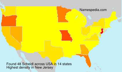 Surname Scheidl in USA Surname Scheidl in USA