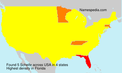 Surname Scheife in USA Surname Scheife in USA