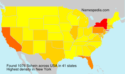 Surname Schein in USA Surname Schein in USA