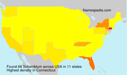 Surname Scheinblum in USA Surname Scheinblum in USA