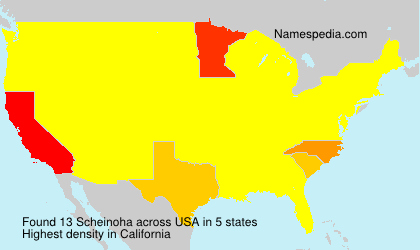 Surname Scheinoha in USA Surname Scheinoha in USA