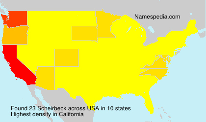 Surname Scheirbeck in USA Surname Scheirbeck in USA