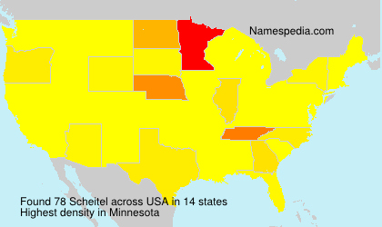 Surname Scheitel in USA Surname Scheitel in USA