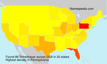 Surname Scheithauer in USA Surname Scheithauer in USA