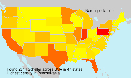 Surname Scheller in USA Surname Scheller in USA