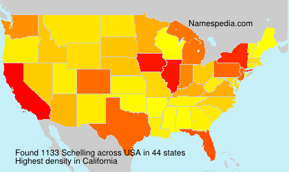 Surname Schelling in USA Surname Schelling in USA