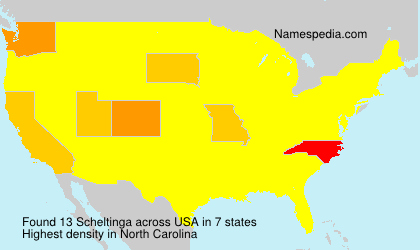 Surname Scheltinga in USA Surname Scheltinga in USA