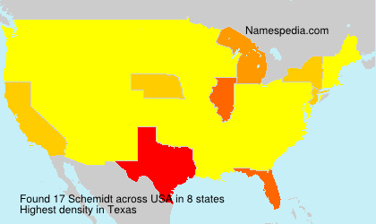 Surname Schemidt in USA Surname Schemidt in USA