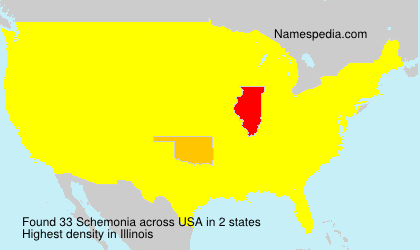 Surname Schemonia in USA Surname Schemonia in USA