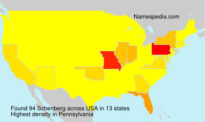 Surname Schenberg in USA Surname Schenberg in USA