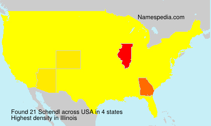 Surname Schendl in USA Surname Schendl in USA