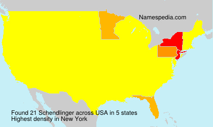 Surname Schendlinger in USA Surname Schendlinger in USA