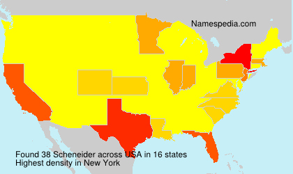 Surname Scheneider in USA Surname Scheneider in USA