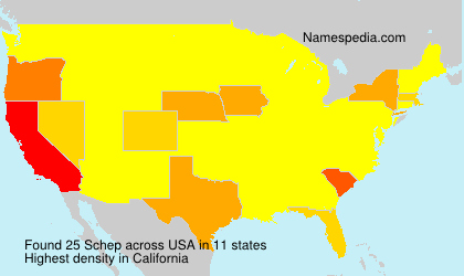 Surname Schep in USA Surname Schep in USA
