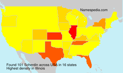 Surname Scherdin in USA Surname Scherdin in USA