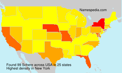 Surname Schere in USA Surname Schere in USA