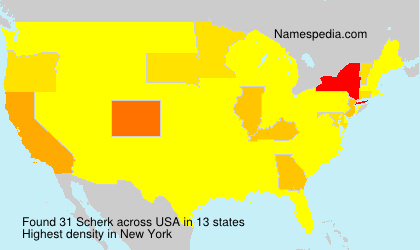 Surname Scherk in USA Surname Scherk in USA